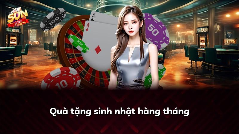 Quà tặng sinh nhật hàng tháng